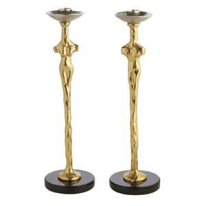 Figurita humana, portavelas de Pilar, juegos de regalos, decoración Interior del hogar, escultura dorada, candelabro de lujo para candelabro de lujo - Product Image 1