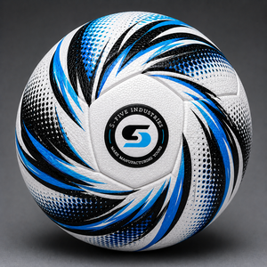 Ballon de football OEM ODM SFIVE, couleur personnalisée, impression sur écran, ballon de football cousu à la main, ballon d'entraînement durable, ballon thermique. - Product Image 4