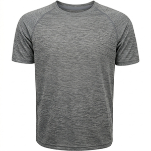 Camiseta Casual para Hombre, con Logotipo Personalizado OEM, Dobladillo Recortado, 100% Algodón, de Alta Calidad, para Gimnasio, Fitness y Entrenamiento - Product Image 3