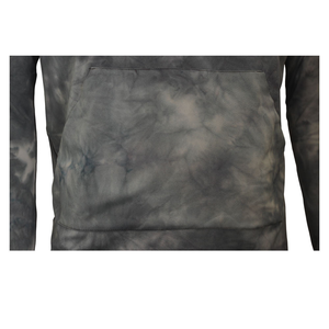 เสื้อฮู้ดผู้ชายผ้าฝ้าย 100% สำหรับฤดูหนาว แบบถักมีซับในขนแกะ สีพื้นลำลอง สีเทา มีกระเป๋า - Product Image 6