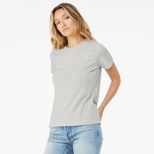 Camiseta Básica de Cuello Redondo, Lisa, de Manga Corta, Informal, al por Mayor - Product Image 1