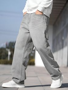 Pantalon cargo en jean délavé pour homme, taille mi-haute, coupe ample, en coton, style décontracté, pour le printemps - Product Image 6