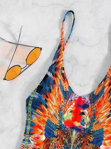 Maillot de bain une pièce respirant pour femmes, style tendance, pour l'entraînement sportif, personnalisez votre propre logo - Product Image 2