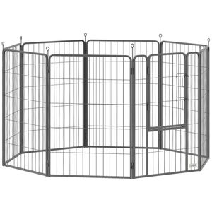 Clôture noire pour animaux de compagnie et cage pour chien pour une meilleure visibilité et accessibilité - Product Image 5