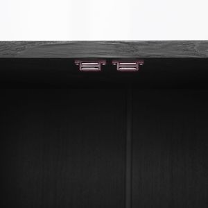 Credenza in Legno Stile Fattoria TREXM con Ante in Vetro e Ripiani Regolabili, Mobile Buffet per Cucina e Sala da Pranzo - Product Image 6