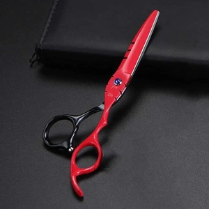 Tijeras Profesionales para Adelgazar el Cabello, Acero Inoxidable 4Cr13, 28 Dientes, Punta Afilada, para Diestros, Mango Largo, Duraderas, para Salones de Belleza - Product Image 4