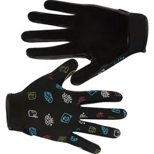 Guantes de Receptor de Cuero Sintético con Impresión Personalizada, Transpirables, Antideslizantes, con Gancho, para Adultos y Jóvenes, para Fútbol Americano - Product Image 2
