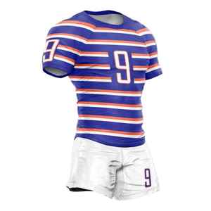 New Men's Custom Made Rugby Uniform Sets Heat-Transfer Printed Breathable 100% Polyester Training Gear Custom Logo Team - Product Image 4