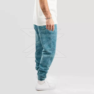 Pantalon décontracté pour homme, coupe ample, taille haute, léger, respirant, séchage rapide, effet délavé à l'acide, pour usage quotidien - Product Image 2