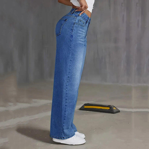 Jean en denim respirant pour homme, style urbain, été-automne, déchiré, 100 % coton, vente en gros - Product Image 2