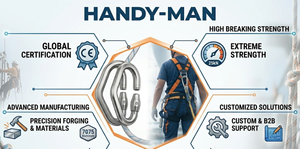 A7751 Industrial Safety climbing Harness Aluminum Loop Buckle - Product Image 3