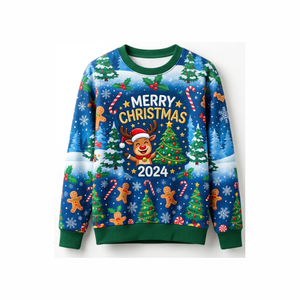 Sublimation Printed <b>Women's</b> Oversized Mock Neck <b>Sweatshirt</b> Winter Casual <b>Christmas</b> Printed Sleeve Pullover Warm Fleece Top - Product Image 4