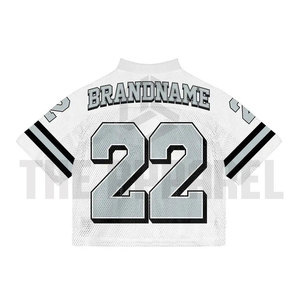 เสื้อเจอร์ซีย์ตาข่ายสตรีทแวร์แฟชั่น คอวี ปักลายตามสั่ง ออกแบบโลโก้ตามสั่ง มีสินค้าพร้อมส่ง สำหรับผู้ชาย - Product Image 2