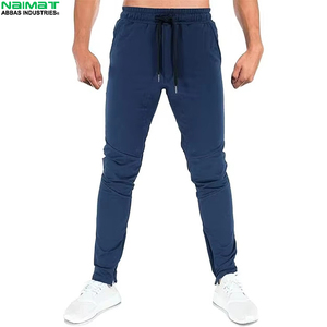 Pantalon de survêtement respirant avec coutures latérales intégrées pour homme, idéal pour la gym, l'entraînement, le sport, uniforme, lot de plusieurs pièces - Product Image 1