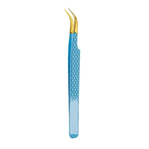 แหนบสแตนเลสเคลือบทองสำหรับการต่อขนตาอุปกรณ์เสริมความงามขายดี - Product Image 5