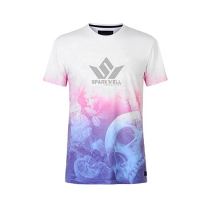 เสื้อยืดสีพื้นสำหรับผู้ชาย แขนสั้น คอกลม ทรงปกติ ผ้าถัก สวมใส่สบาย เหมาะสำหรับทุกวัน - Product Image 2