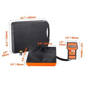 Bilancia di Precisione per Ricarica Freon HVAC con Capacità di 110 LBS e Telecomando Cablato - Product Image 3