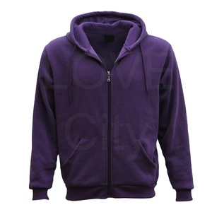 Sweat-shirts d'hiver en molleton de coton éponge pour hommes, taille plus, lavables en machine, avec fermeture éclair et logo et design personnalisés de GLOVES City - Product Image 1