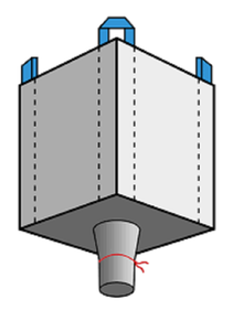 Bolsa de Embalaje Tejida de PP de 95*95*127 cm, Bolsa Jumbo FIBC con Revestimiento, Capacidad de 1000 kg para Productos Químicos y Fertilizantes, Diseño Circular - Product Image 5
