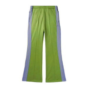 Pantalon de survêtement droit en laine pour homme, taille mi-haute, avec cordon élastique, poches latérales, style vintage, pour l'automne, couleurs noir et rose - Product Image 2