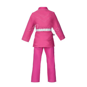 <b>Pink</b> VICS SPORTS Men's Adult BJJ <b>Kimono</b> 100% Cotton Durable Breathable Fitted One-Piece Style - Product Image 3