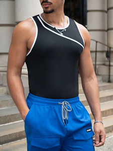Camisetas de Gimnasio de Verano para Hombre con Logotipo Personalizado, Tejido Elástico Transpirable de Nailon y Spandex, Estilo Deportivo para Chicos - Product Image 5