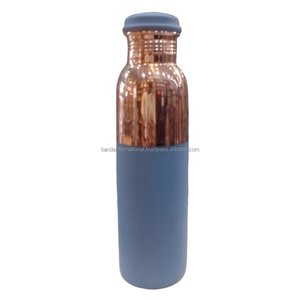 Top Quality Copper Drinking Bottle With <b>Sticker</b> And Polish Finished For Drinking And <b>Kitchen</b> Use Copper Bottle Leak Proof - Product Image 4