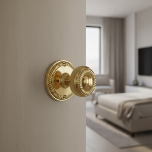 Poignée de porte en laiton antique moderne de haute qualité |   Design élégant pour hôtels et appartements Installation facile Finition durable 1 - Product Image 5