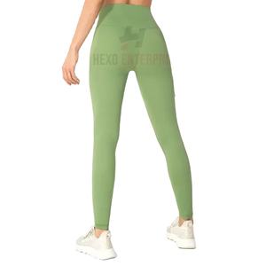 Precio barato, el mejor vendedor, mallas de Yoga de cintura alta para mujer, tela de punto transpirable para ropa de gimnasio - Product Image 1
