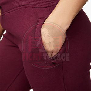 Pantalons pour femmes de qualité supérieure, nouvelle collection, confortables, avec ceinture élastique, en polaire pour l'automne et l'hiver, avec poches latérales, taille haute - Product Image 6
