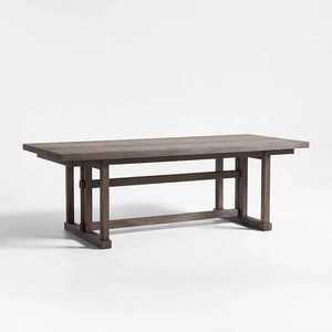 Elegante Mesa de Comedor Rectangular de Madera de Teca Sólida, Diseño Moderno, Impermeable, Ecológica, Hecha a Mano, Duradera para Uso en Interiores/Exteriores - Product Image 1