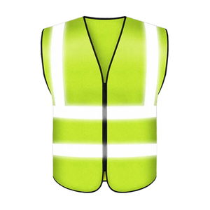 Gilet de sécurité réfléchissant en polyester multi-poches personnalisé - Imperméable, LED clignotante, ANSI Classe 1, EN ISO 20471 Classe 2, haute visibilité - Product Image 6