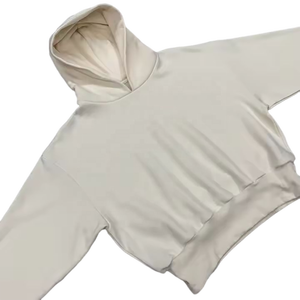 เสื้อฮู้ดกันหนาวผ้าฝ้าย100% 500แกรมสำหรับผู้ชายโอเวอร์ไซส์ผ้าเฟรนช์เทอร์รี่ธรรมดา - Product Image 1