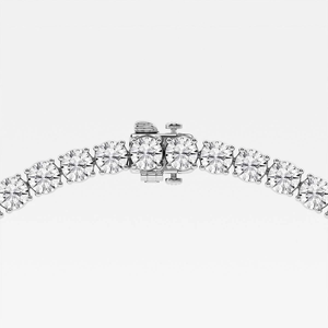 Collar de cadena tipo tenis con 59 quilates de diamantes redondos cultivados en laboratorio, collar brillante, joyería de cadena tipo tenis, regalo para mujer, collar de moda. - Product Image 2