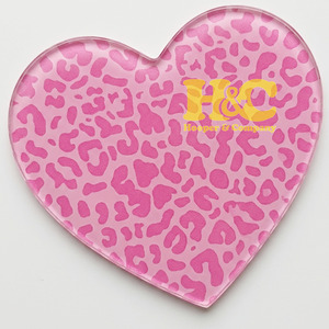 Top Deals Heart Design Acrylic Lash Tile Lashes Holder Eco-Friendly Durable Customized Logo Solid Tray Eyelash Plate Lash tiles - Product Image 4