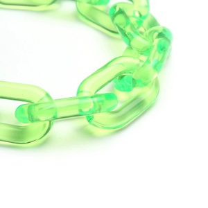 Eslabones de Cadena con Forma de Búho Hechos a Mano, Ecológicos y Personalizables, en Tamaño Extra Grande, Opciones Transparentes/Multicolor, Estilo Moderno para Regalos - Product Image 1