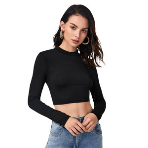 Top Corto para Mujer, Estilo Urbano Moderno, Estética Vintage, Material Transpirable y Fresco, Acabado Fino, Gran Venta - Product Image 3