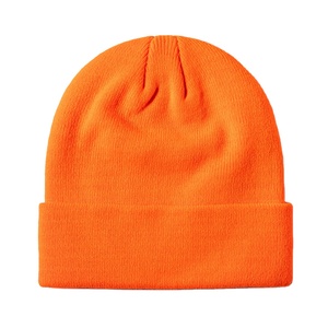 Bonnet en acrylique tricoté personnalisé pas cher, 100 % acrylique, pour l'automne et l'hiver, chaud, uni, couleur unie, pour le sport 2026 - Product Image 2