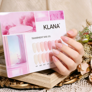 เจลทาเล็บสีชมพูใส 15 มล. สไตล์ฝรั่งเศสแบบธรรมชาติ เจลยูวีสำหรับทำเล็บเอง ปลอดสารพิษ ชุดเจลยูวีสีนู้ด - Product Image 4