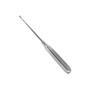 Curette droite 180 mm en acier inoxydable, instrument chirurgical, manche ergonomique, largeur 13 mm, outil médical réutilisable - Product Image 1