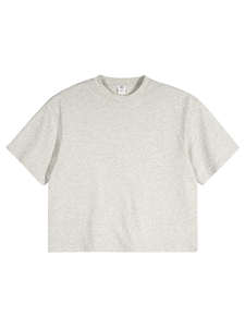 Nueva camiseta de algodón 100% personalizada con logo, corte holgado, hombros caídos, estilo boxy, para hombre. - Product Image 3