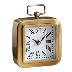 Stylish Gold Color Home Decoration Tabletop Minimalist Elegant and Decorative Desktops Table <b>Clock</b> Metal Alarm <b>Clock</b> Wholesale - Product Image 1