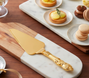 Espátula de lujo para tartas con mango de diseño elegante, herramienta para cortar pasteles, ideal para repostería casera, comidas familiares y regalos. - Product Image 4