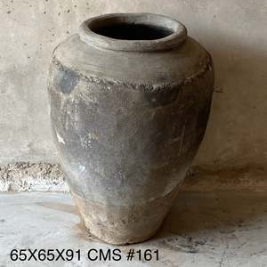 Maceta Grande de Terracota Hecha a Mano Estilo Rústico Antiguo de la India, Macetero de Barro para Combinar y Mezclar, 1 Contenedor para Decoración de Jardín u Hotel - Product Image 2