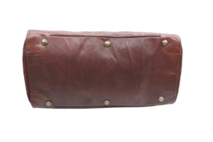 Bolsa de viaje de lona unisex de cuero genuino 100% personalizada exclusiva con una sola correa de hombro ajustable para uso diario - Product Image 5