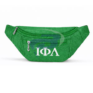 Sac banane Iota Phi Lambda Sorority, motif lettres IPL, fermeture éclair, étanche, unisexe, sac de ceinture bandoulière - Product Image 1