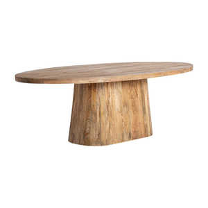 Mesa de Comedor de Madera de Teca Sólida de Calidad de Exportación, Muebles de Comedor Modernos y Duraderos, Ovalados y Ensamblados, para Uso en Villas, Resorts y Hoteles - Product Image 5