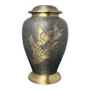 Traditional adult cremation <b>urn</b> for human ashes <b>large</b> size memorial <b>urn</b> with classic design secure closure tribute piece - Product Image 2