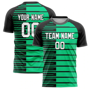 Camiseta de Fútbol Unisex Personalizada con Estampado por Transferencia Térmica, Cuello Redondo, Manga Corta, Absorbe la Humedad, Transpirable, 100% Poliéster - Product Image 3