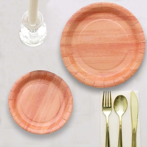 Assiettes en papier rondes jetables anti-fuite de 9 pouces, idéales pour les repas complets, les desserts et les événements traiteur/anniversaires – Vente Flash - Product Image 1